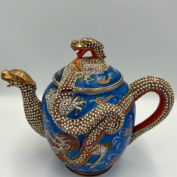 Vintage Kutani style Moriage Dragonware Teapots, Hand-Painted, Japan Your choice - Picture 8 of 9